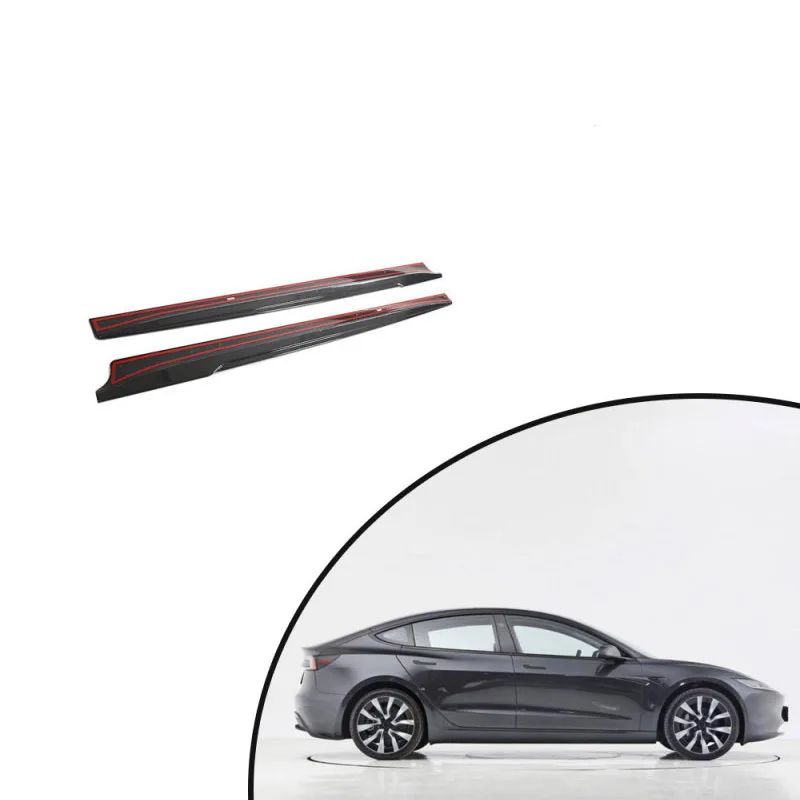 

For 2023 Tesla Model 3 Carbon Fiber Side Skirt Car Accessories