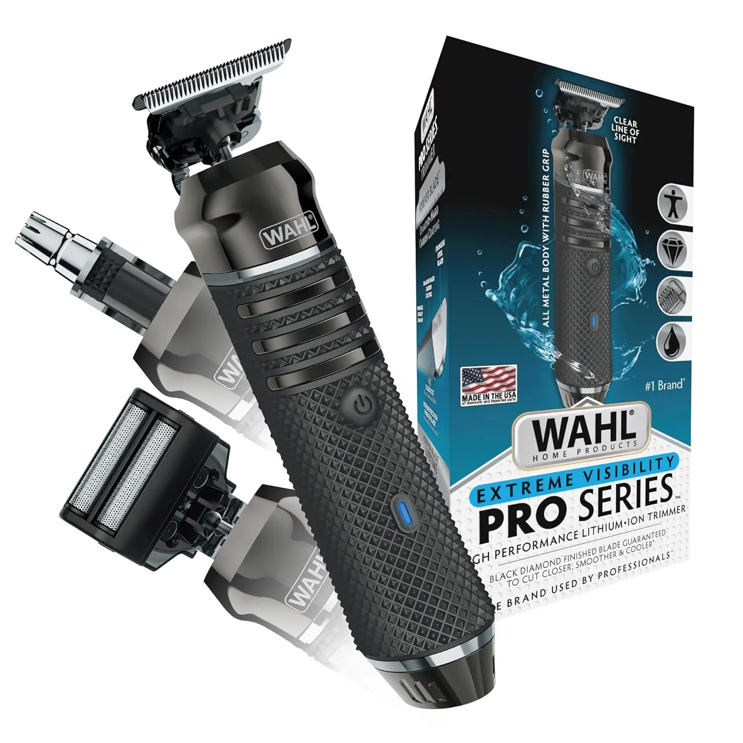 Series High Visibility Skeleton Style Trimmer, Lithium-Ion Cordless USB Rechargeable All in One Shaving & Close Cut