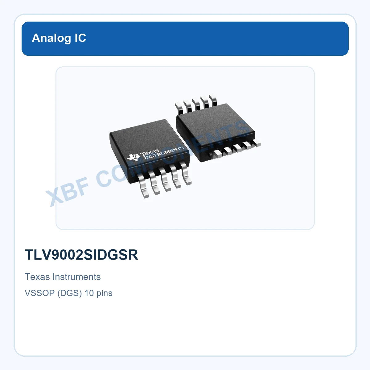 Texas Instruments TLV9002SIDGSR Operational Amplifier