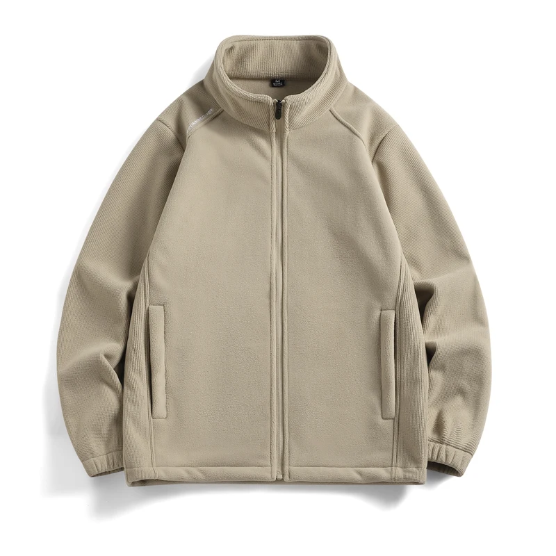 Men's Autumn Winter Casual Fashion Patchwork Hoodie Multi-Pockets Outwear Coat Men Hip Hop Casual Vintage Loose Track Jacket