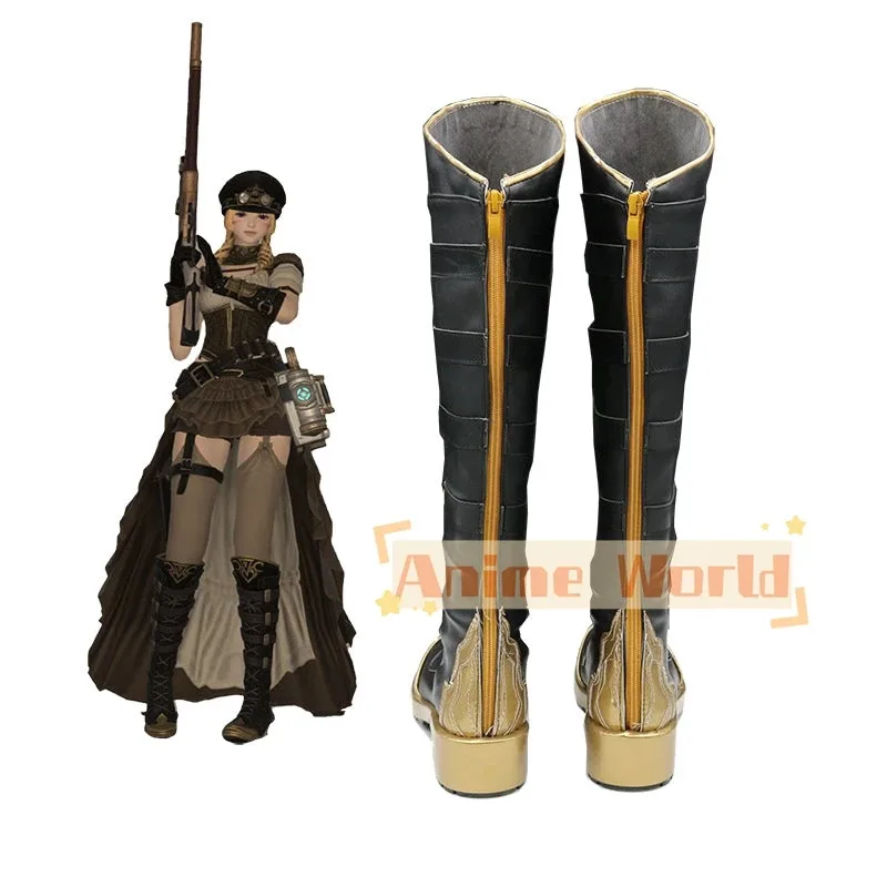 فاينل فانتسي XV FF14 Neo-Ishgardian تهدف مجموعة الأحذية تأثيري أحذية هالوين كرنفال الأحذية مخصص