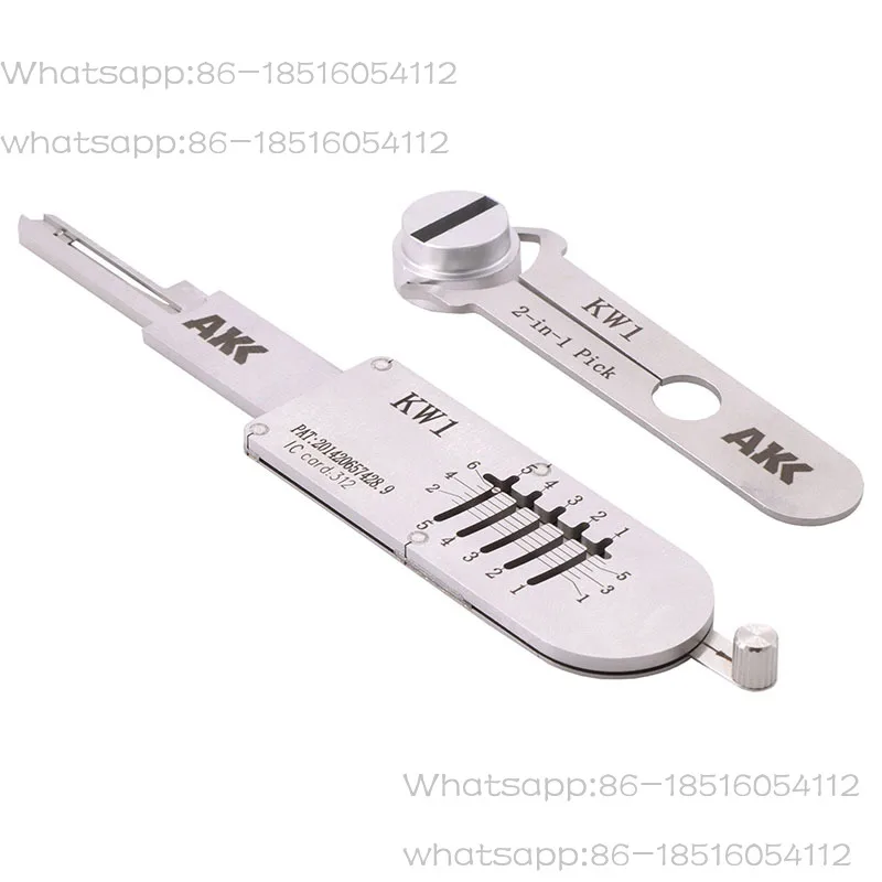AKK Tools KW1 5 Pin  2-IN-1 Pick for K-wikset  Door Locks Lock Pick and Decoder Locksmith  Tools