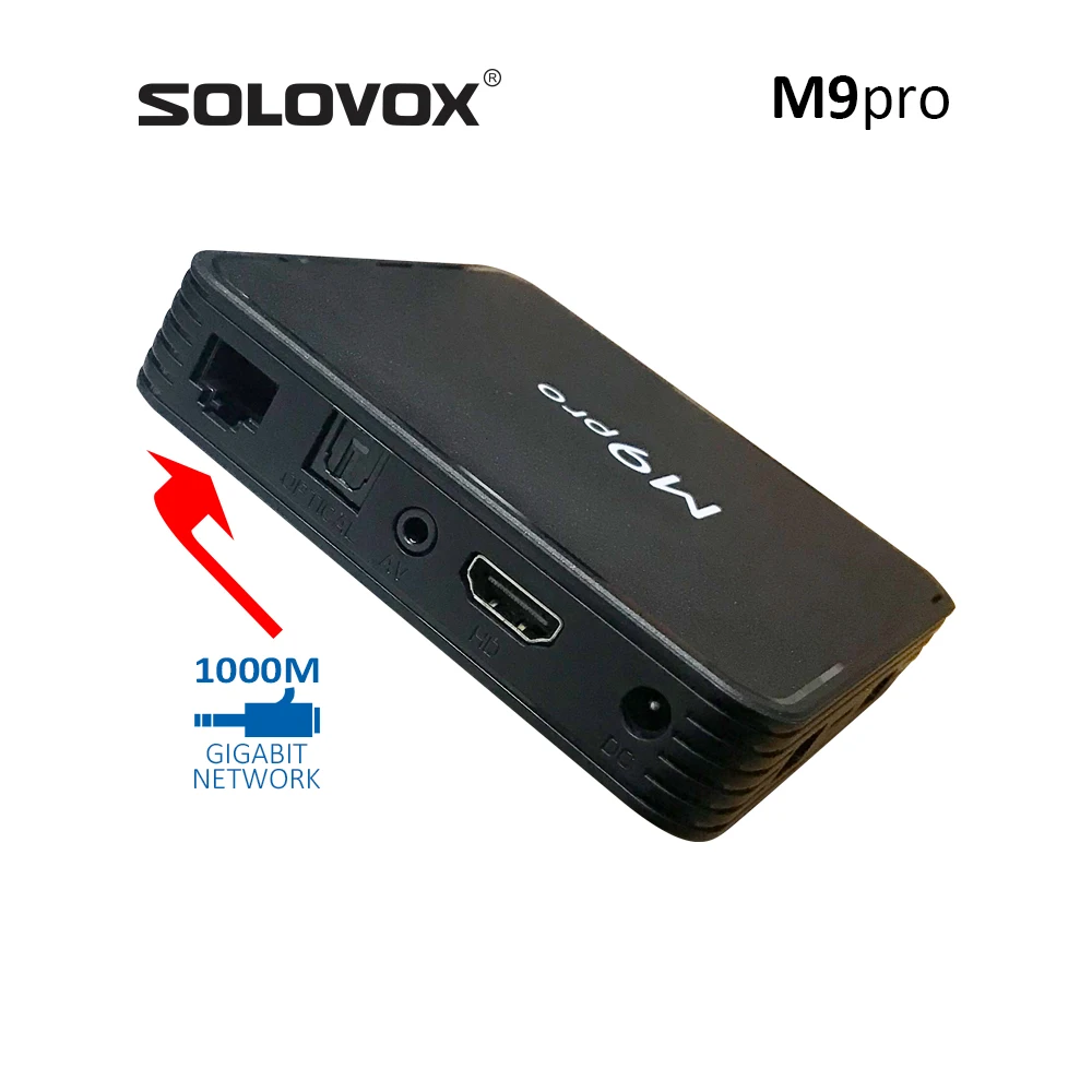 SOLOVOX 2024 M9 Pro MGPTV Android 11 OTT CAJA 4G 64G 1000M LAN S905X4 Quad Core WiFi5G BT5 MGP Stalkerid IP TV M9pro Receptor