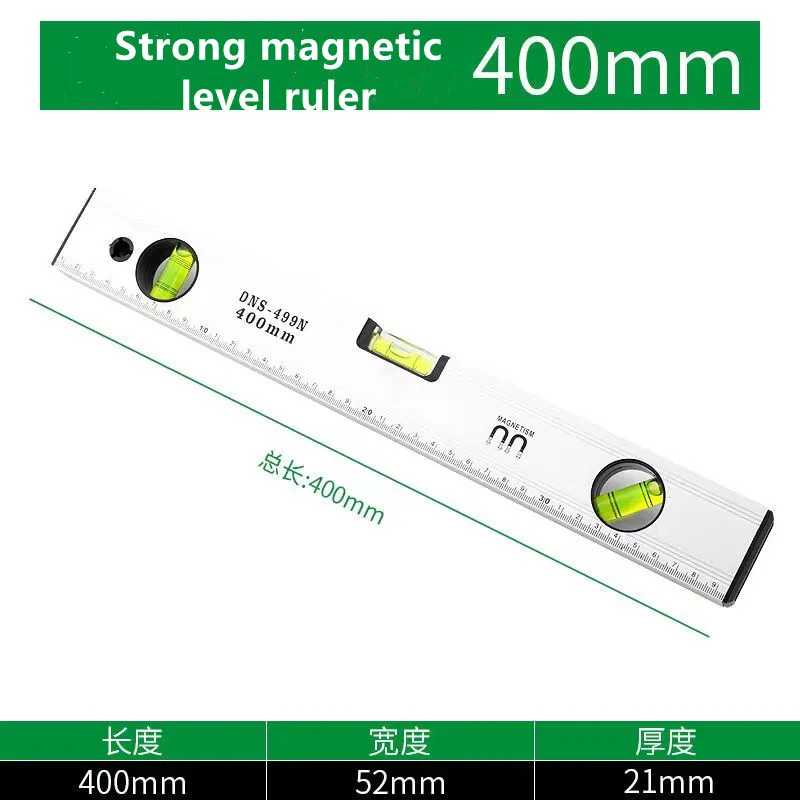 Từ tính Thần cấp Thước bong bóng Thước nhôm Cân bằng dọc Thước ngang Thước đo độ chịu lực cao cho trang trí nhà cửa tự làm