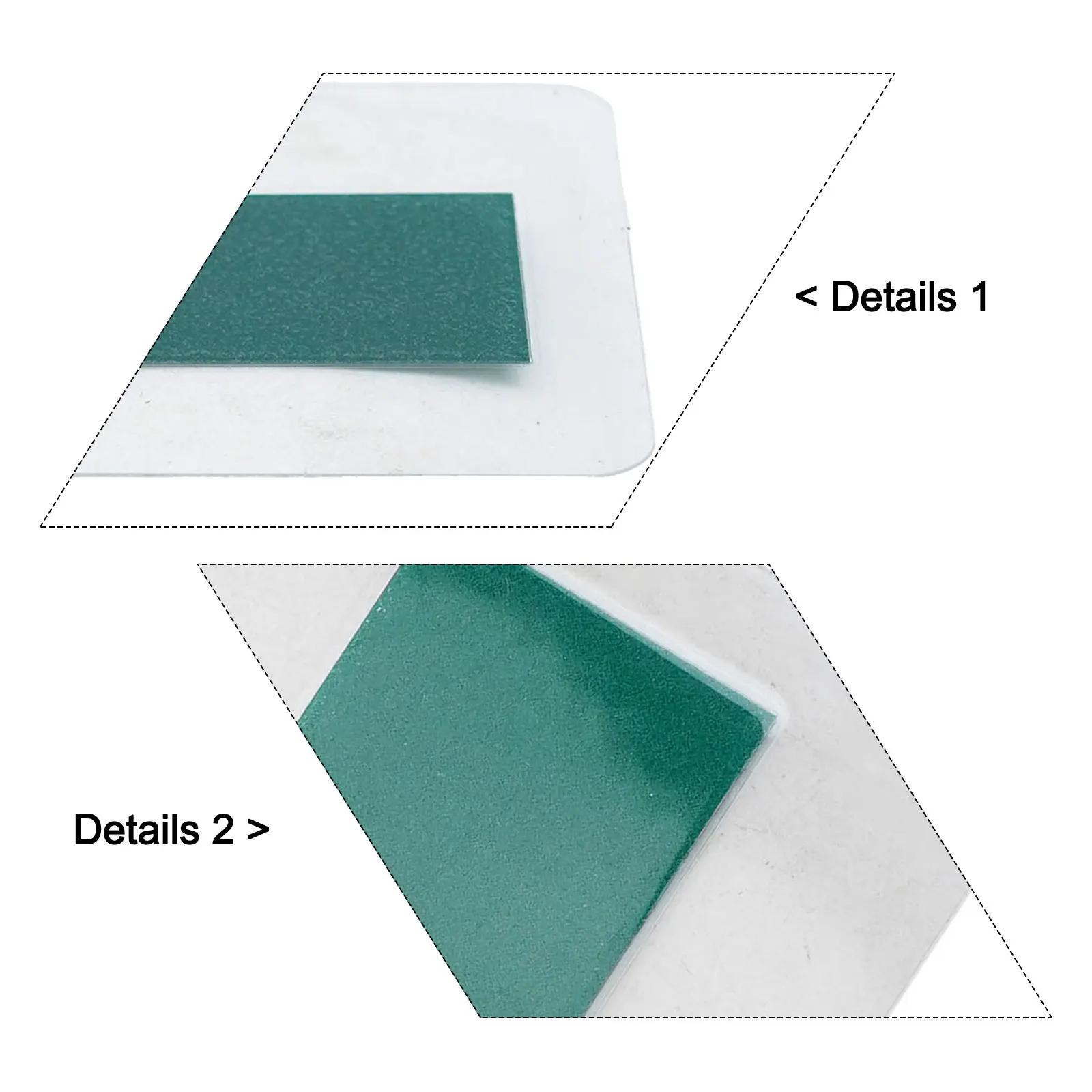 2 Piece Magnetic Field Viewer with Pattern Display Membrane for Magnetic Field Study and Product Demonstrations 25X50mm