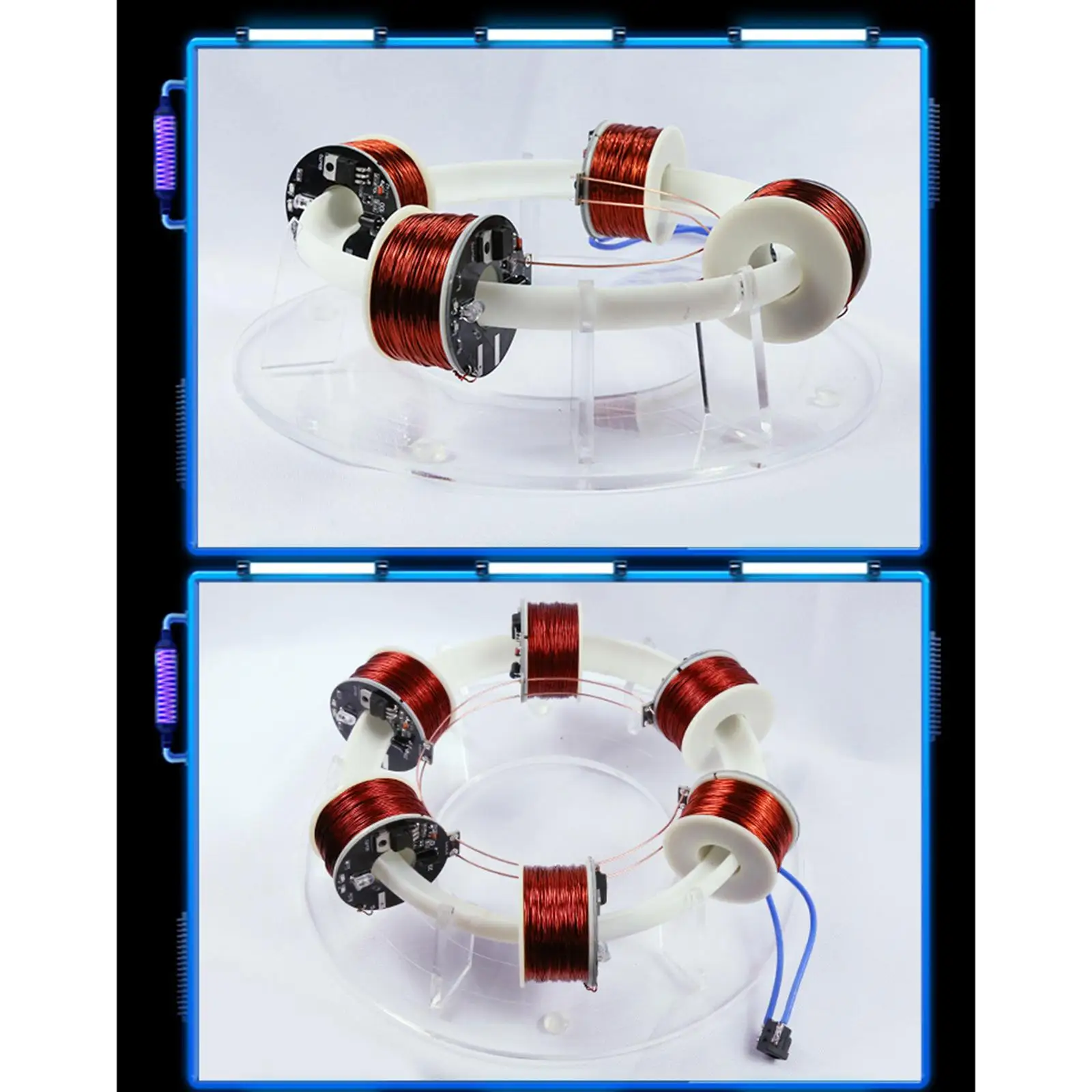 

8W Cyclotron High Tech Toys Physical Model Physics DIY Kit Children's Gifts Toys Develop 4-Coil/6-Coil
