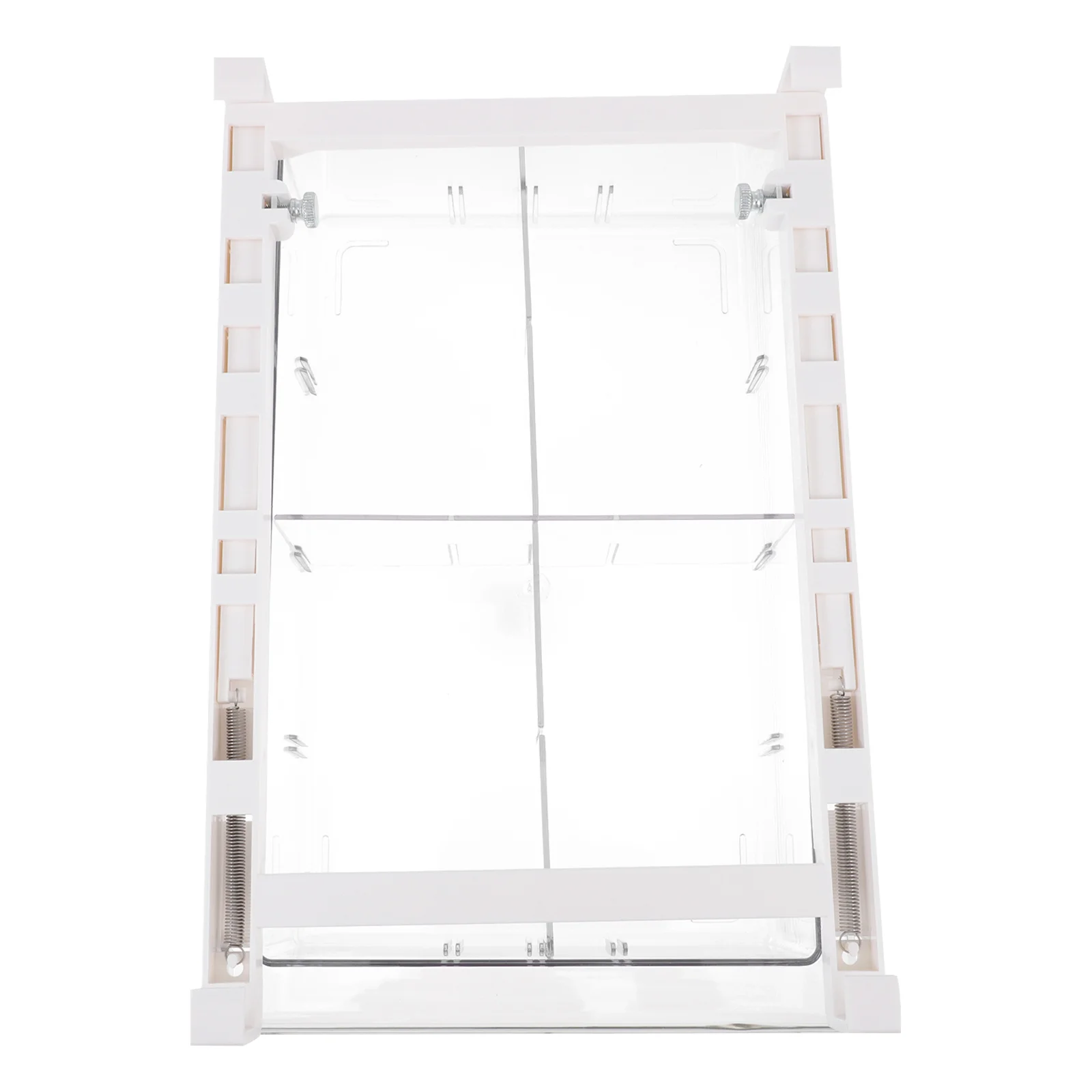 

1 pc Sliding Refrigerator Storage Box Large Capacity Eco-Friendly Pet Abs Iron Material Transparent Compartmentalized Food