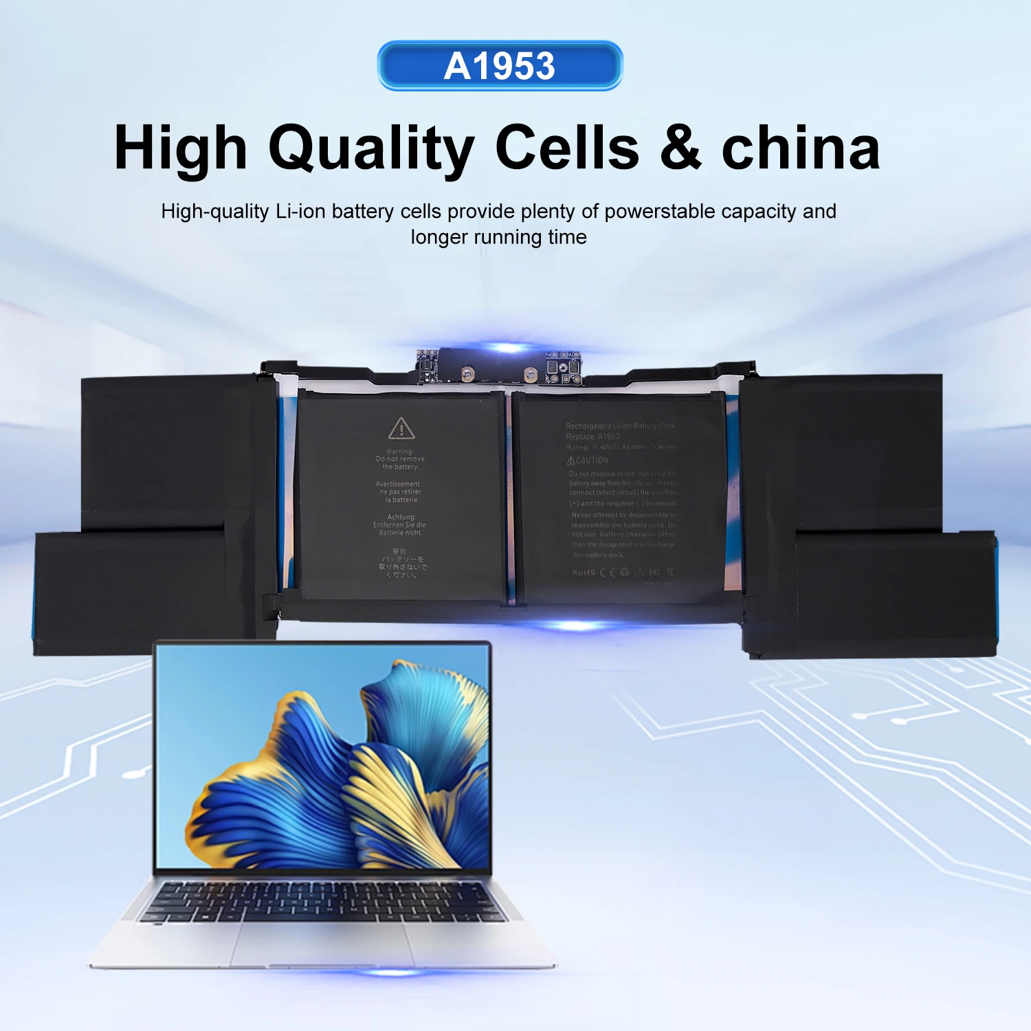 

Аккумулятор для ноутбука AUSSY A1953 для Apple MacBook Pro A1990 15 дюймов 2018/2019 EMC3215/3359 MR962L + гарантия 24 месяца