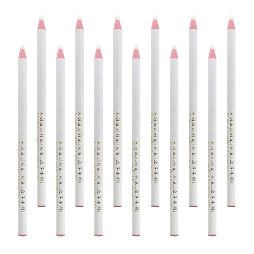 

12pcs Pull Crayons High Temp Vanishing Markers Sewing Fading Refills Heat Erase Fabric Glass Ceramic Furniture Thread Pens Eco