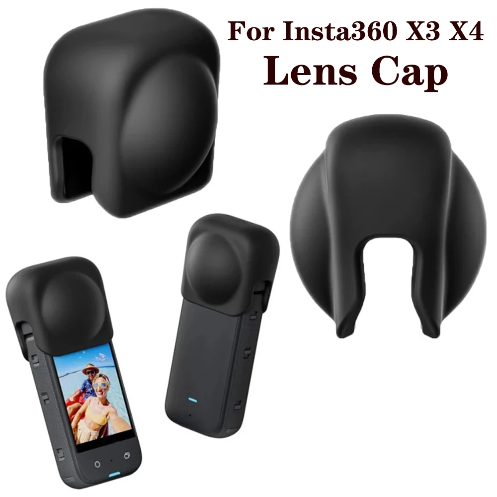 For Insta360 X4 Silicone Protective Lens Cap Protective Cover for Insta360 One X3 Panoramic Sports Camera Lens Cover Accessories