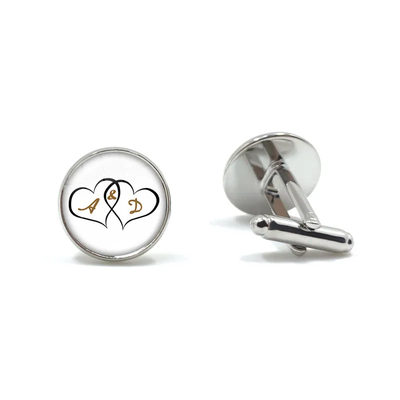 Personalized Custom Cufflinks Mum Dad Baby Children Grandpa Parents Cuff Button for Male Gentleman Shirt Wedding Cuff Links