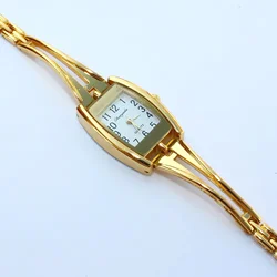 Women's Fashion Crystal Silver Gold Lady Women Girl Stainless Steel Strap Quartz Analog Dress Wristwatch