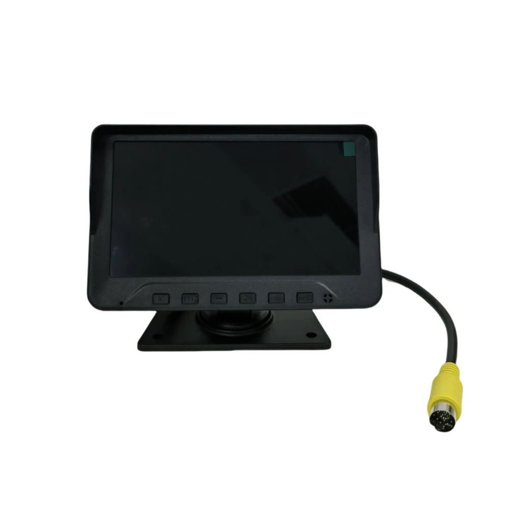 HYFMDVR 7 Inch HD 4 Channel Monitor With BSD Blind Spot Detection For Truck Bus Vehicle LCD Screen 1024x600 12V 24V