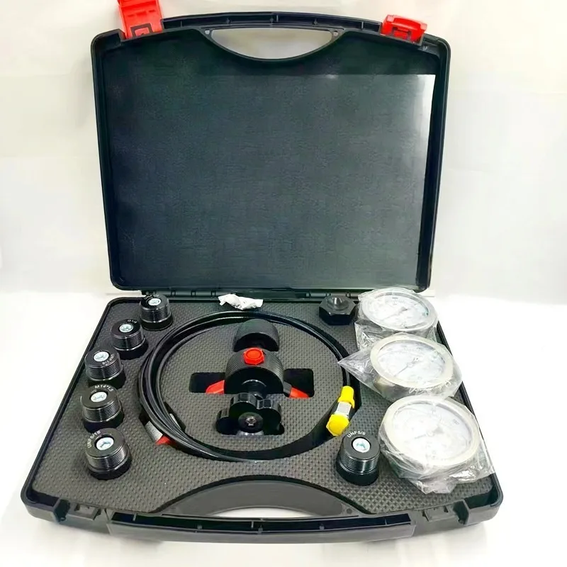 Nitrogen Charging Tool Accumulator Hydraulic Gas Pressure Gauge Measuring Kit Excavator Construction Machinery Replacement Parts