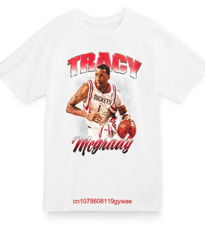 Tracy McGrady Men T shirt White  All Size S to 5XL JJ3924 long or short sleeves