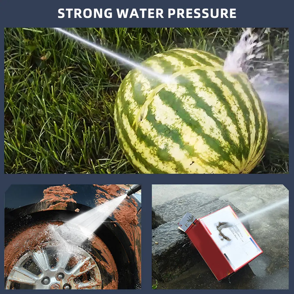 High-Pressure Car Wash Machine for Home Use: 220V High-Pressure Water Gun, Portable, High-Powered, Powerful Cleaner