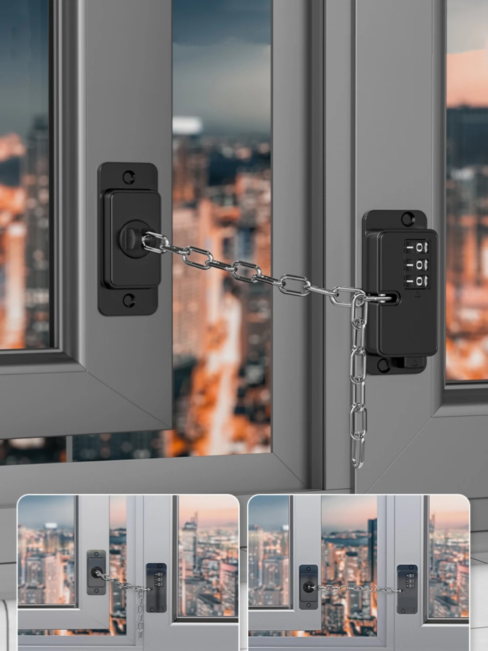 Multifunctional Lock For Windows, Doors, Refrigerator Drawers, Etc.