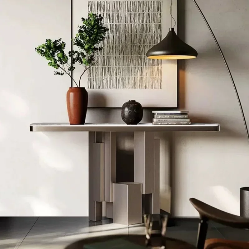 

Senior Simple Console Tables Luxury Nordic High Narrow Corner Table Gothic Design Mesa De Entrada Furniture Living Room