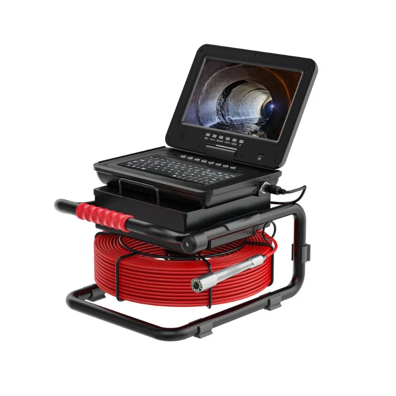 

10 inch large screen industrial pipeline endoscope endoscopy inspection system sewer camera 512HZ pipeline positioning