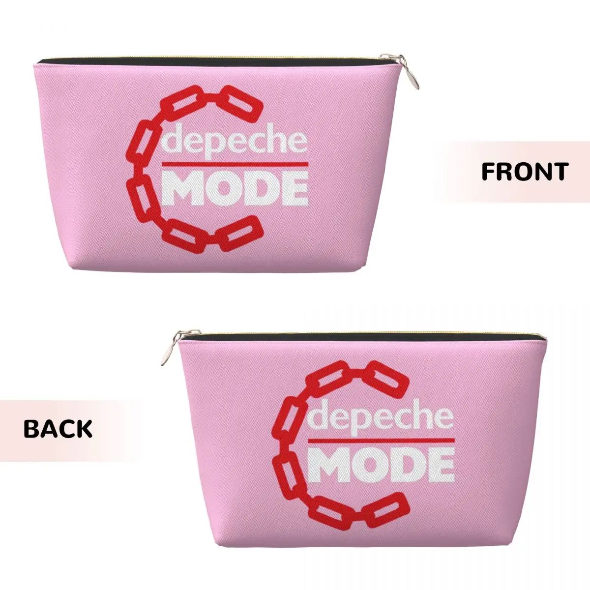 Custom Travel Depeche Cool Mode Electronic Rock Toiletry Bag Portable Makeup Cosmetic Organizer  Beauty Storage Dopp Kit Box