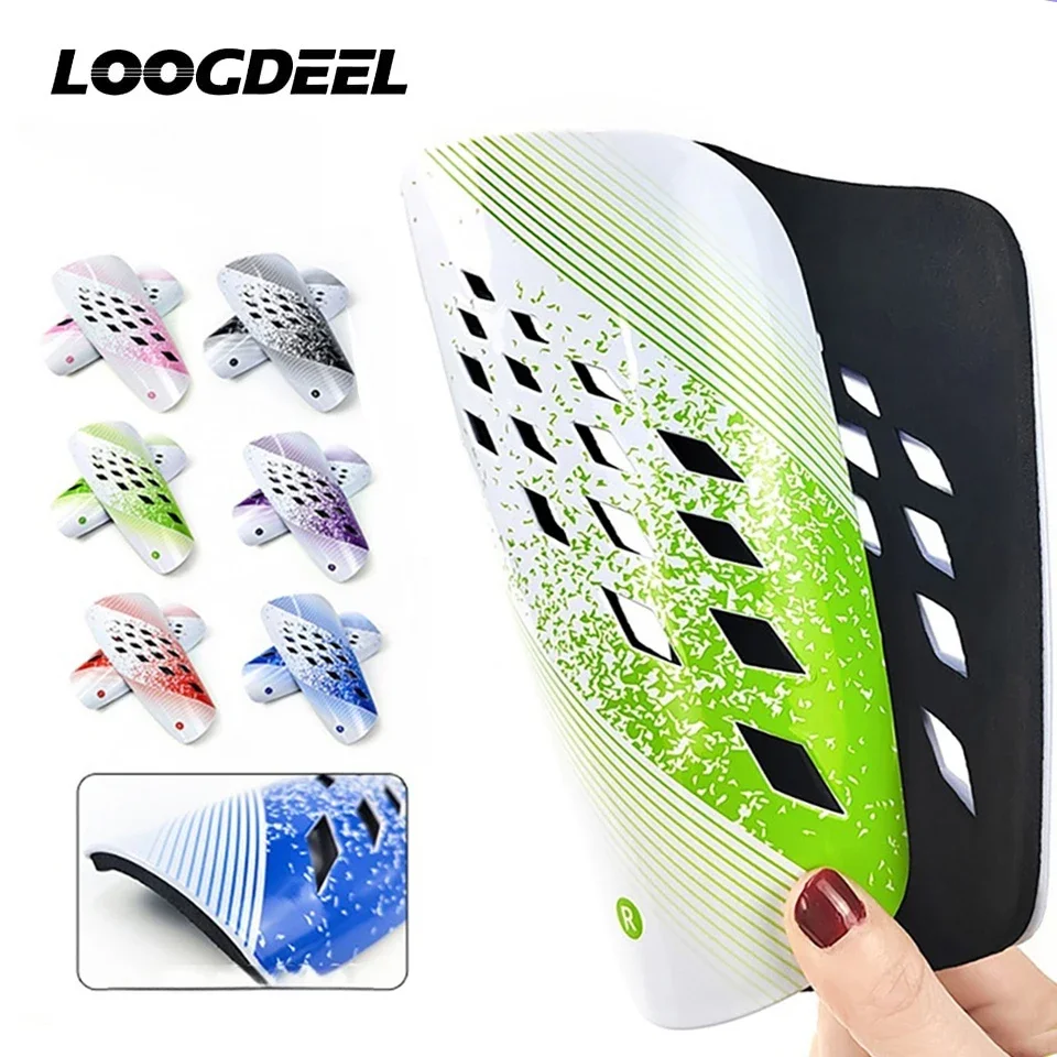 Loogdeel 1 Pair New Soccer Shin Guards,Breathable Shin Guards Soccer Adult & Kids,Soccer Protective Equipment for Adult