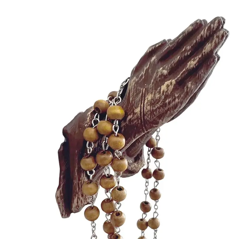 AEE4-Prayer Wall Mount Light Luxury Style Pendant Living Room Home Decoration Resin Crafts Small Ornaments