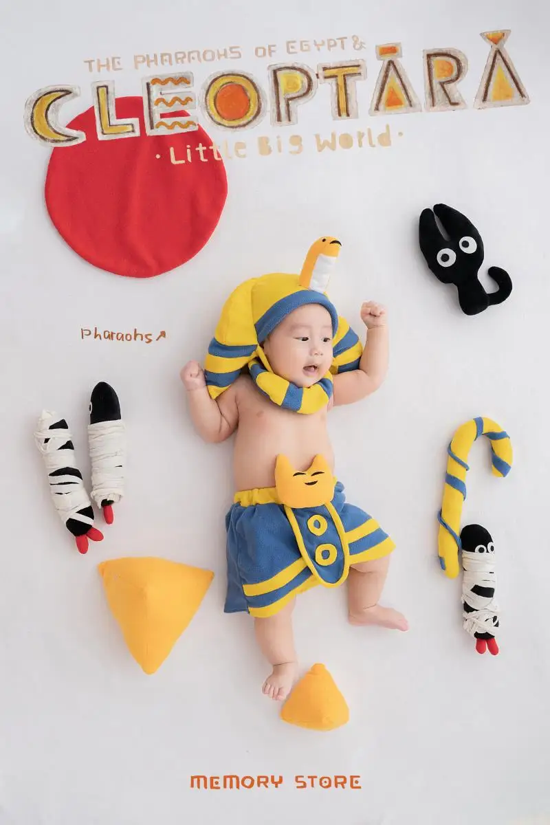 New Cinema Childrens Hundred Days Baby Photography Clothing Childrens Photography Theme Clothing Cute Shape Photography Clothing