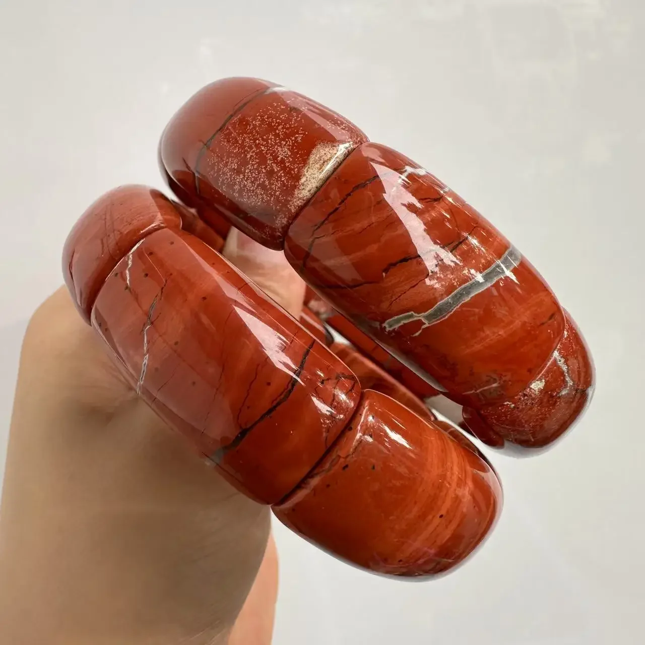 AAA Natural Red Jasper Stone Different Size Bracelet Natural Gemstone Bangle DIY Jewelry for Woman for Couple Gift Wholesale !