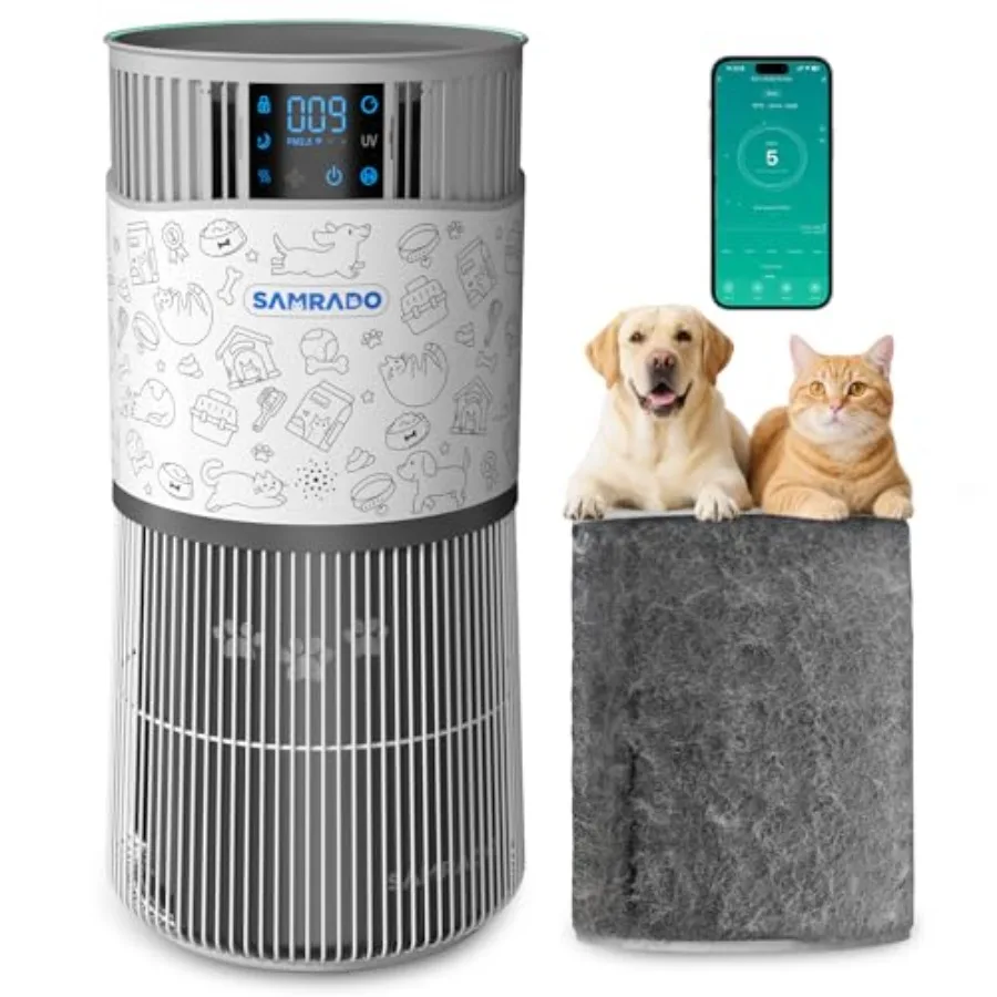 

Air Purifier for Home Pets Large Room up to 4000 Sq Feet, H13 HEPA Whole House Air Purifier for Pet Hair Litter Box Odor, Aroma