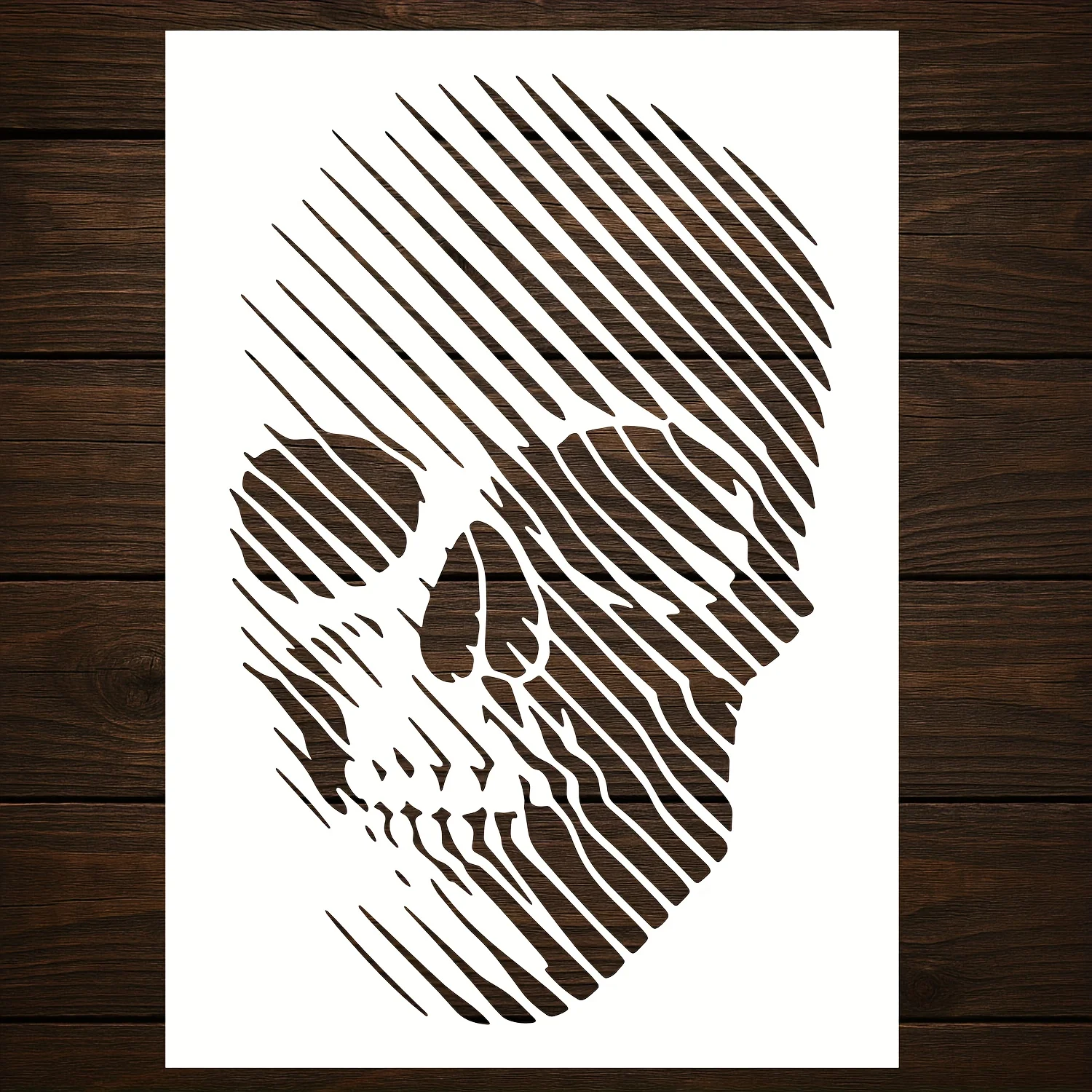 A4 29 * 21 cm Linie Skelett DIY Schablonen Wandmalerei Sammelalbum Färbung Prägealbum Dekorative Papierkarte Vorlage, Wand