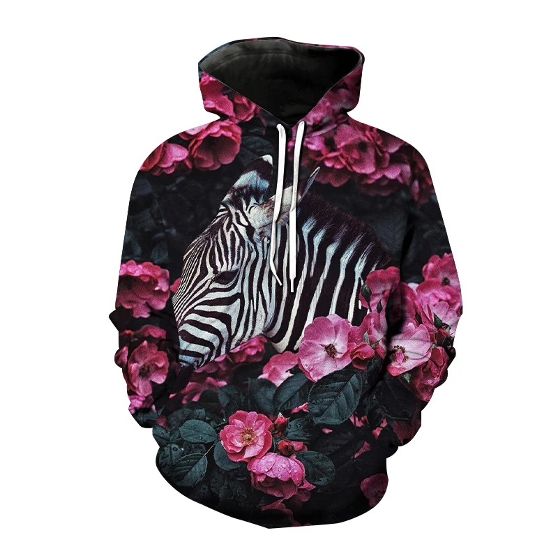 Fun Panther Leopard Hoodies Animal 3D Printed Women Streetwear Hoodie Oversized Pullovers Hooded Sweatshirts Kids Tops Clothing