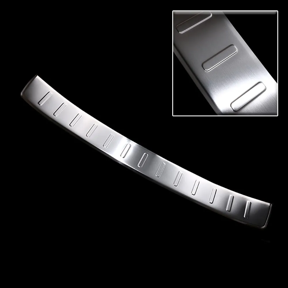 Car Rear Bumper Protection Stainless Steel Exterior Trim Anti-Kicked Scratch Rear Guard Plate Sticker for Toyota Prius A ZVW40