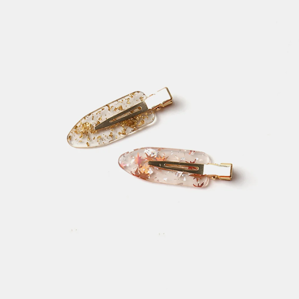 1/4 Buah Jepit Rambut Mulus Klip Poni Asam Asetat Transparan Penata Rambut Profesional Alat Rias Rambut Klip Rambut untuk Wanita