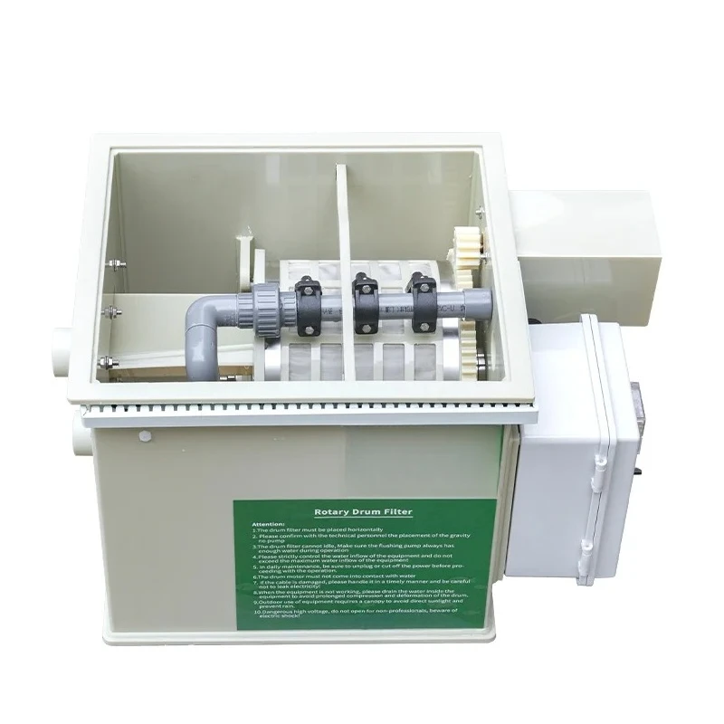 

Оптовая продажа, небольшой аквариумный роторный барабанный фильтр, мини-фильтры для пруда кои, горячая распродажа, барабанный фильтр 5 м3/ч