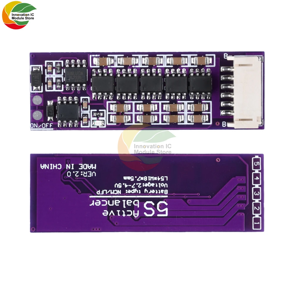 BMS 1.5A 3S 4S 5S 6S 8S 14S 17S 21S Li-ion Lifepo4 LTO Lithium Battery Active Equalizer Balancer Board Balance Capacitor