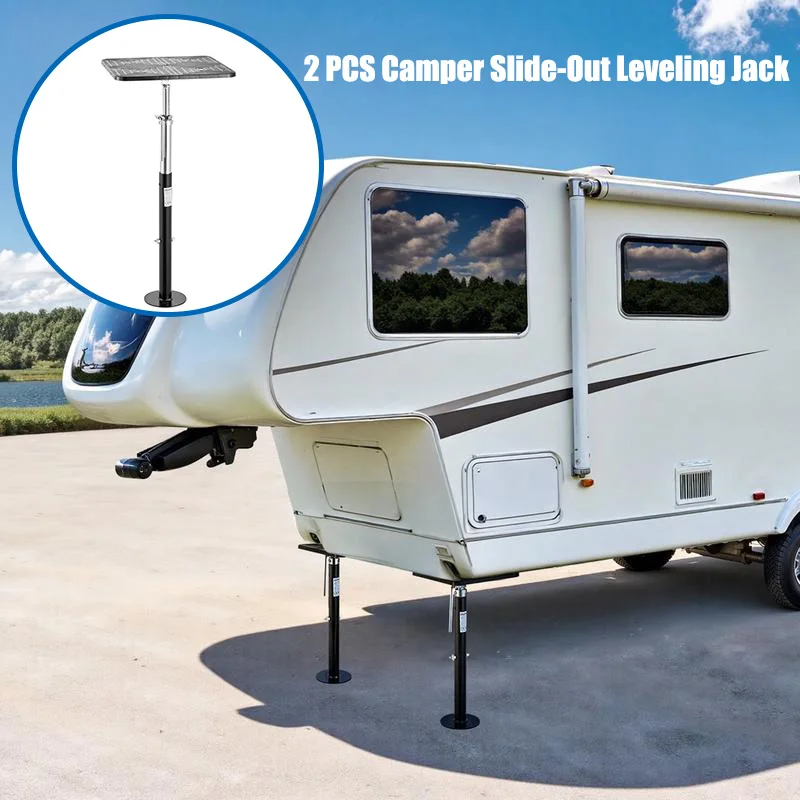 Soporte Deslizante Para Caravanas, 2 Unidades, Soporte De Nivelación Deslizante Para Caravanas, Soportes De Acero Con Recubrimiento En Polvo Para Caravanas, Remolques De Viaje, Soporta Hasta 1000 Libras, Ajustable De 21.3 Pulgadas A 48 Pulgadas — -80%, 270.12€ Coupon, from 67.53€ – 80% descuento – €67.53