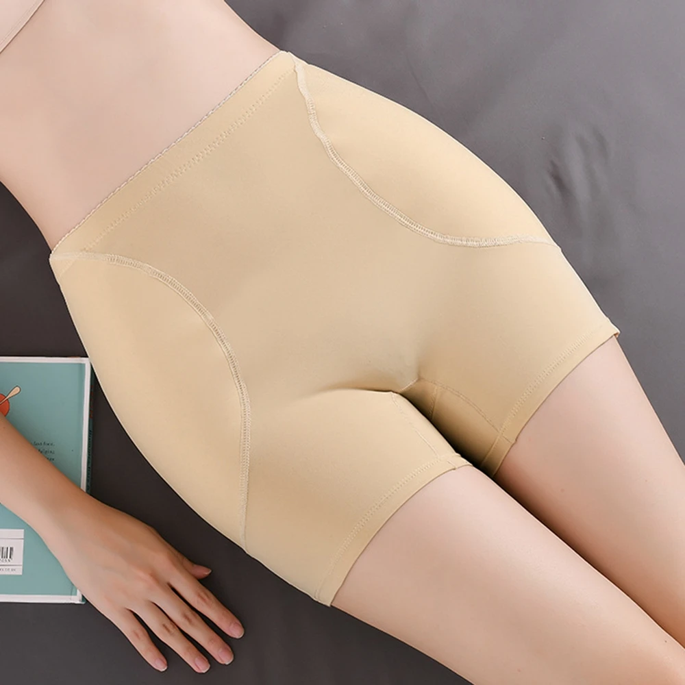 Women\'s Invisible Hip Lifting Shaping Panties High-Rise Foam Pads Fake Ass Sexy Underpants Soft Breathable Boyshorts Shapewear