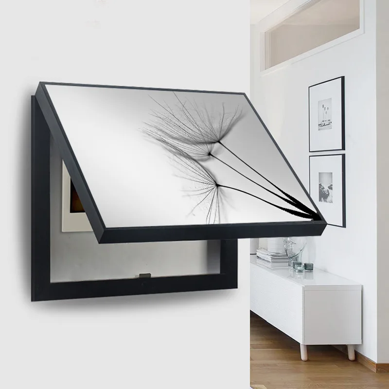 Imagem -06 - Caixa de Medidor Decorativo Nórdico Bloqueio Cartaz de Dandelion Wall Art Switch Pictures Frame Modern Home Decor