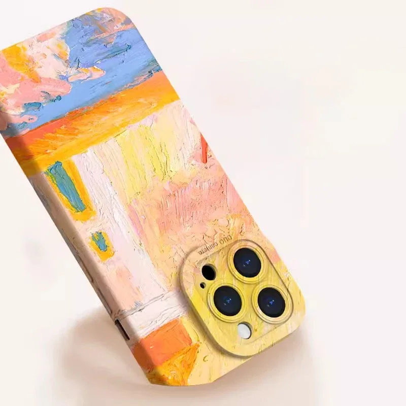 Van-Gogh Oil Painting Phone Case For iPhone 11 12 13 14 15 Pro Max XS X XR 7 8 15 Plus SE 2020 Shockproof Silicone Bumper Cover image 5