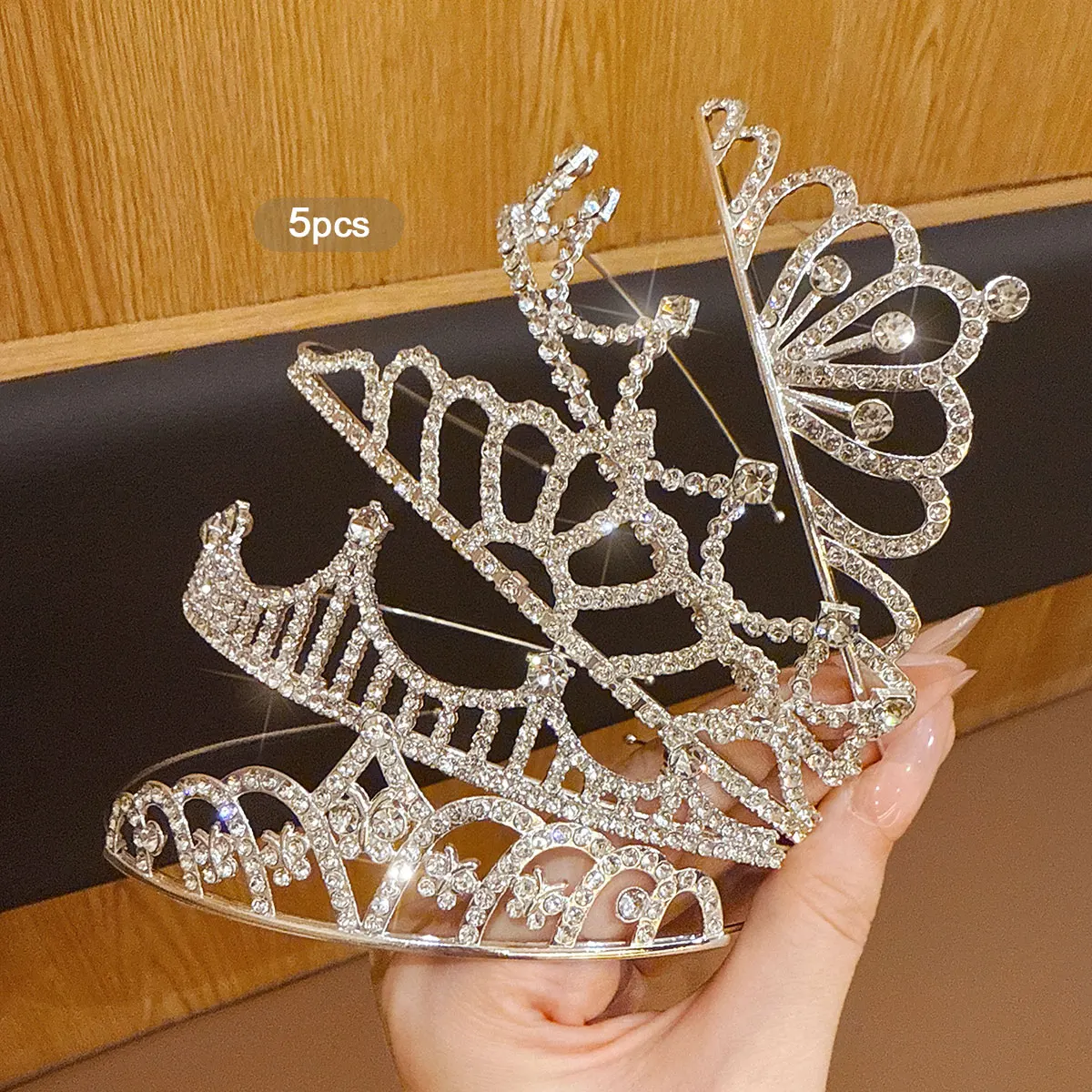 5 modieuze kroonhoofdbanden met lieve en stijlvolle haarclips, geschikt voor dagelijks gebruik als haaraccessoires