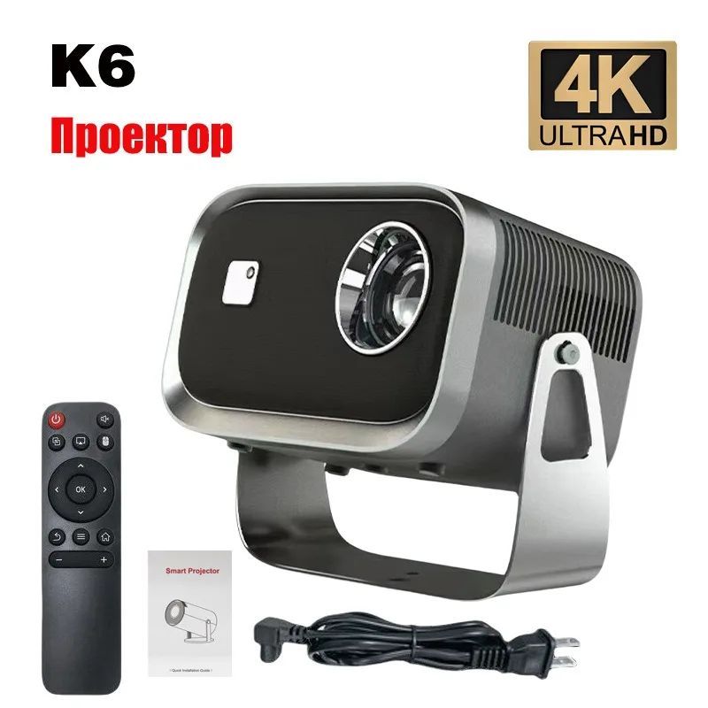 

K4 Pan-tilt Projector, A Small, High-definition, Smart and Portable 1080P Home Theater Projector for Home Use ,bluetooth Support