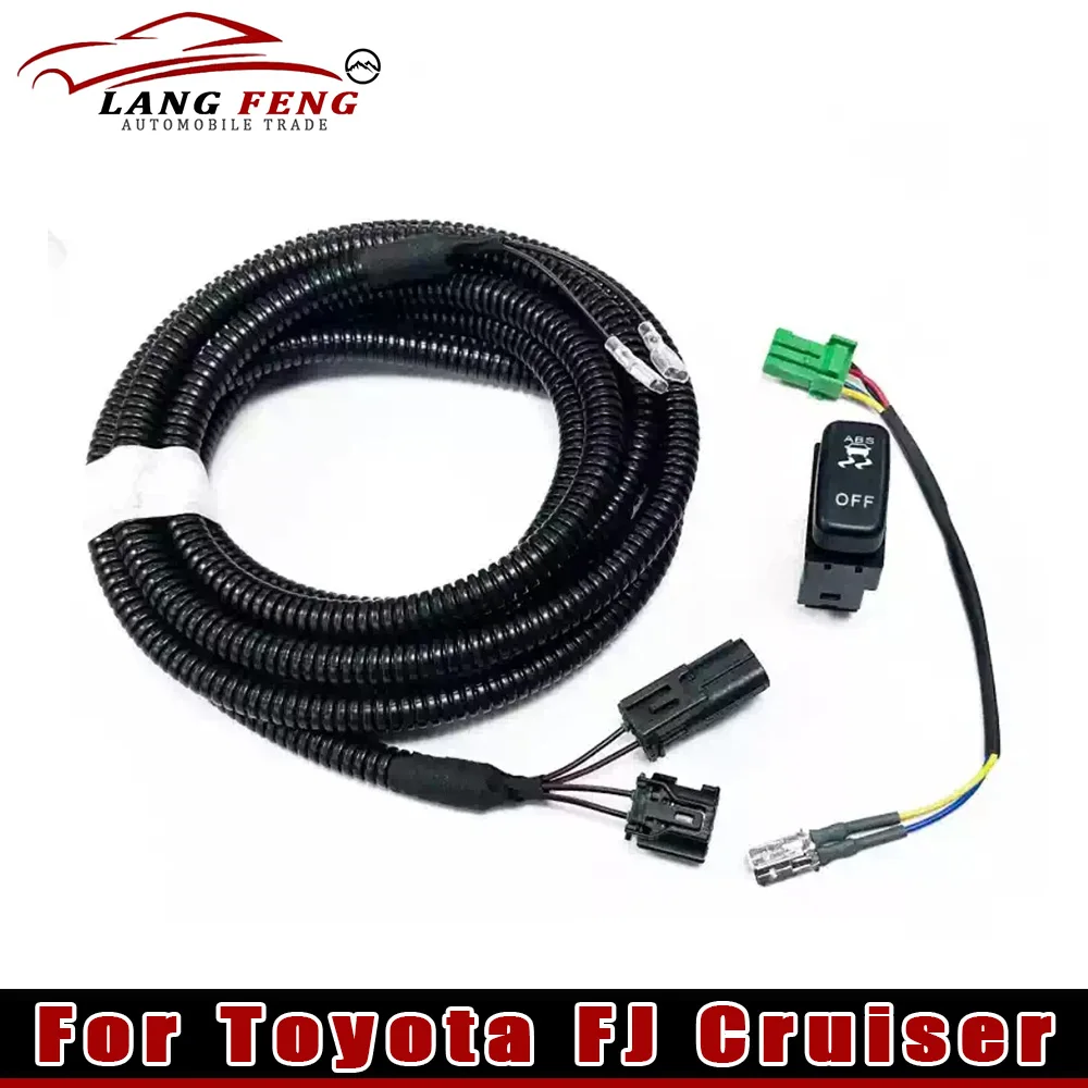 ABS Anti-Skid Switch For Toyota Land Cruiser LC71 Desert Off-Roading Anti-Skid Disable Control Button Wiring Harness Car Parts