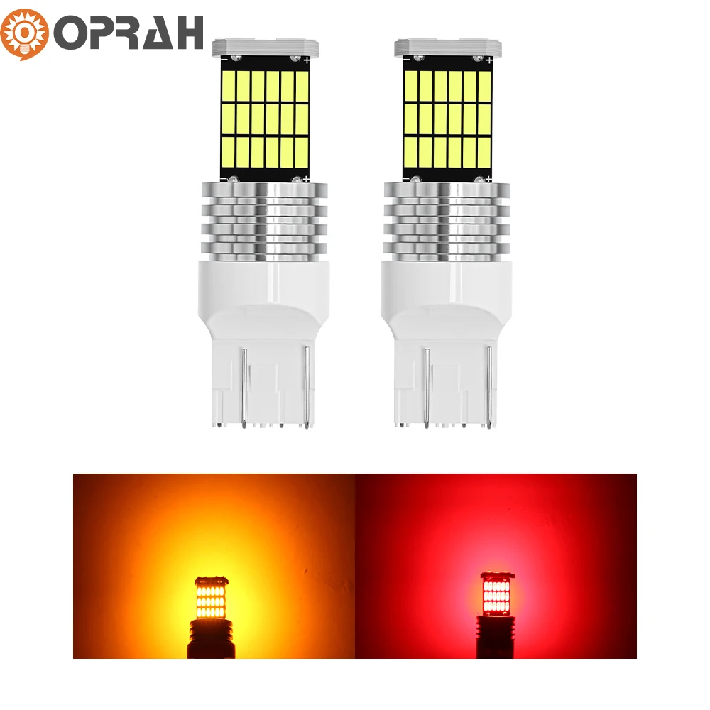 2X Oprah HighBright Car LED Light 1157 BAY15D T20 7443 T25 3157 45*4014SMD Canbus For Car Turn Signal Lamp DRL Running Bulb 12v