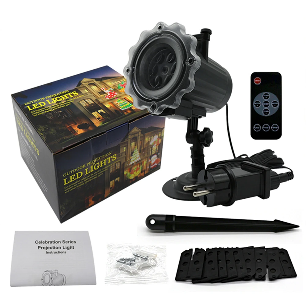 

Светодиодный проектор со снежинками, сценические светильники применяются на открытом воздухе, Рождество, Новый год, свадьбу, вечеринку по случаю дня рождения, домашнюю комнату, декор патио