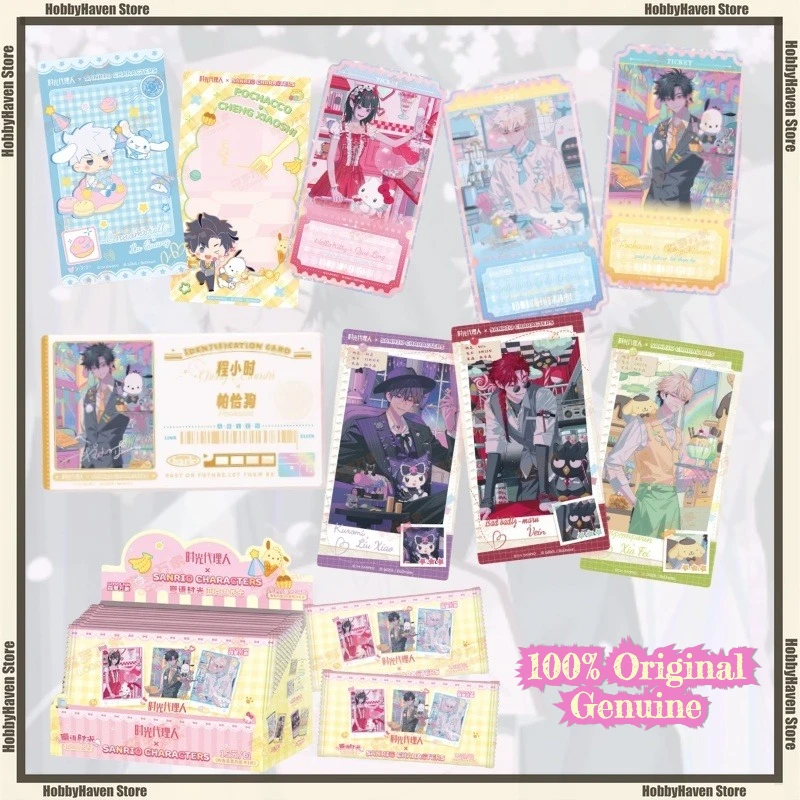 متوفر في المخزون وكيل الوقت سانريو Family Honey Time Series مجموعة أكريليك الرسمية ساعات بطاقة طويلة مجموعة Lu Guang هدية