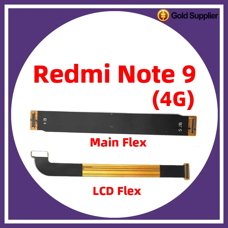 For Xiaomi redmi note 9 4G 5G Main Board LCD Motherboard Mainboard Connector LCD Flex Cable Replacement