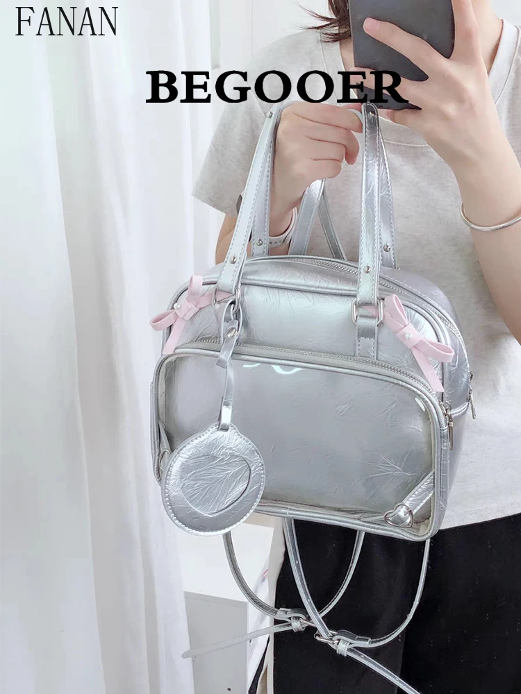 

Top-Handle Bags Bowknot Women's Handbags Small Capacity Backpacks for Lady Cute Color Contrast Student Handbag 2025 New