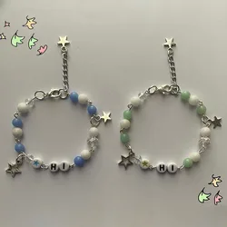 Heart charm shaped bracelet women Handmade