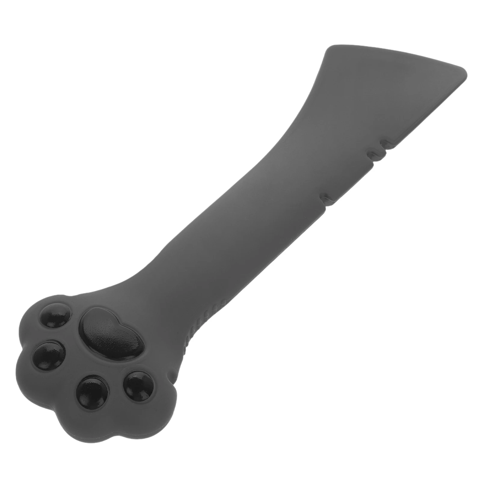 

Cat Food Opener Spoon Silicone Wet Grey Gel Scoop Multifunctional Pet Accessory Canned Food Tool Saves Effort Reaches Corners