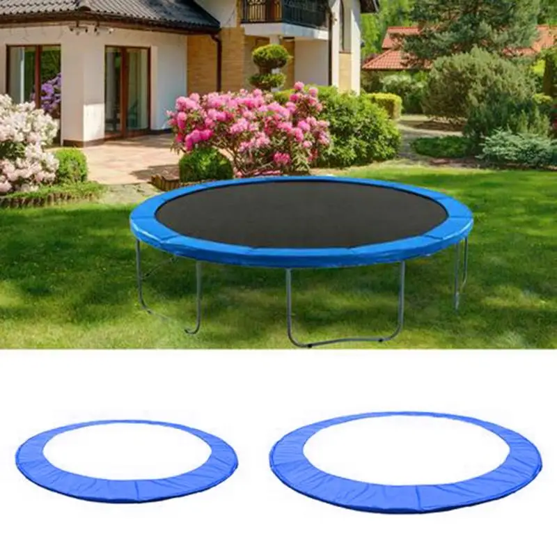 Almohadilla de trampolín de 8/10 pies, almohadilla de seguridad de trampolín de repuesto, cubierta protectora resistente al agua con resorte redondo, accesorios deportivos para el hogar